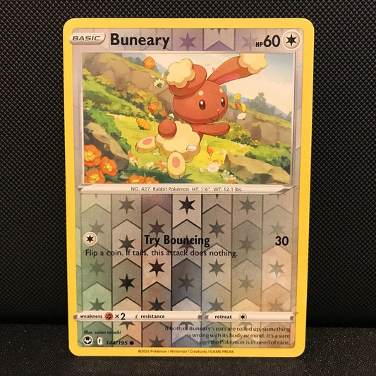 Buneary Reverse Holo 144/195 - Silver Tempest Pokemon Card - NM/Mint