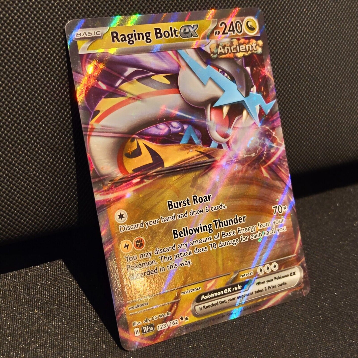 Raging Bolt EX 123/162 - Temporal Forces Pokemon Card - NM/Mint