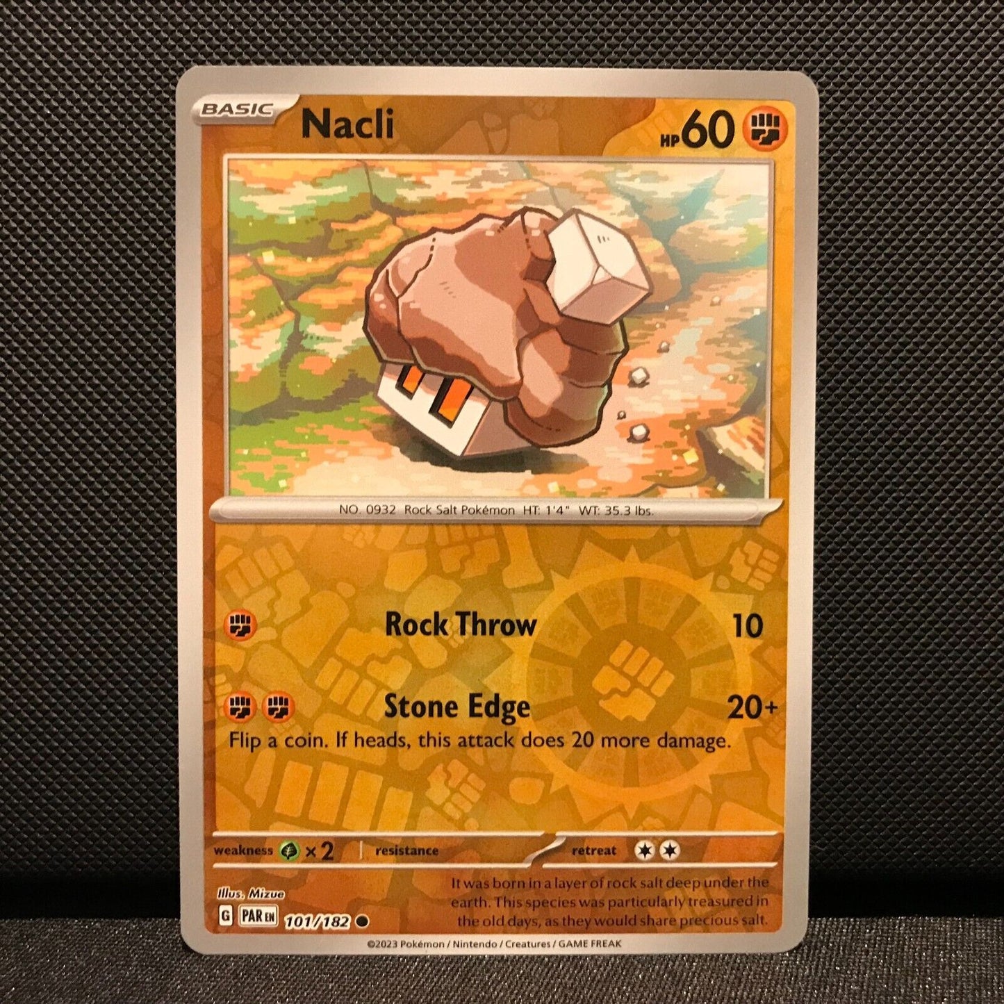Nacli Reverse Holo 101/182 - Paradox Rift Pokemon Card - NM/Mint