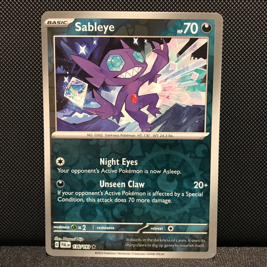 Sableye Reverse Holo 136/193 - SV2 Paldea Evolved Pokemon Card - NM/Mint