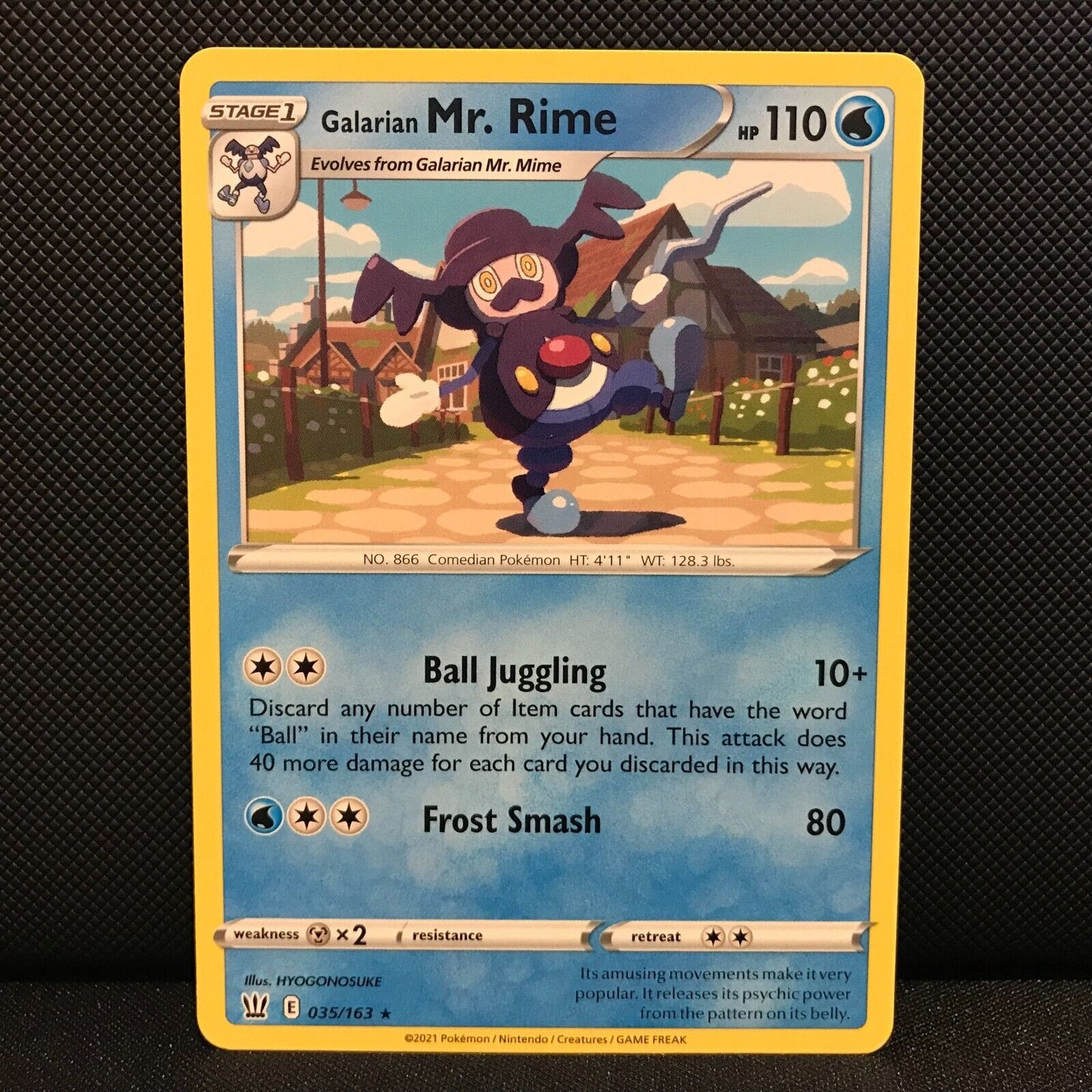 Galarian Mr. Rime 35/163 - Battle Styles Pokemon Card - NM/Mint