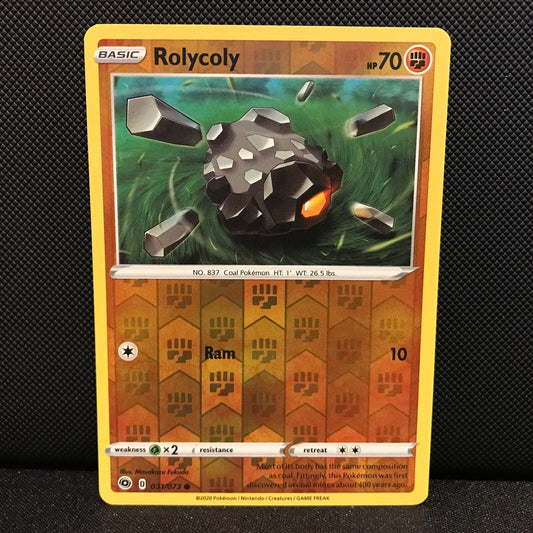 Rolycoly Reverse Holo 31/73 - Champion's Path Pokemon Card - NM/Mint