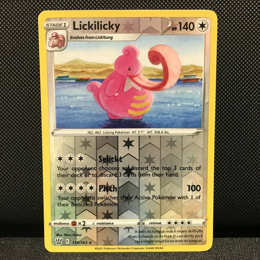 Lickilicky Reverse Holo 114/163 - Battle Styles Pokemon Card - NM/Mint