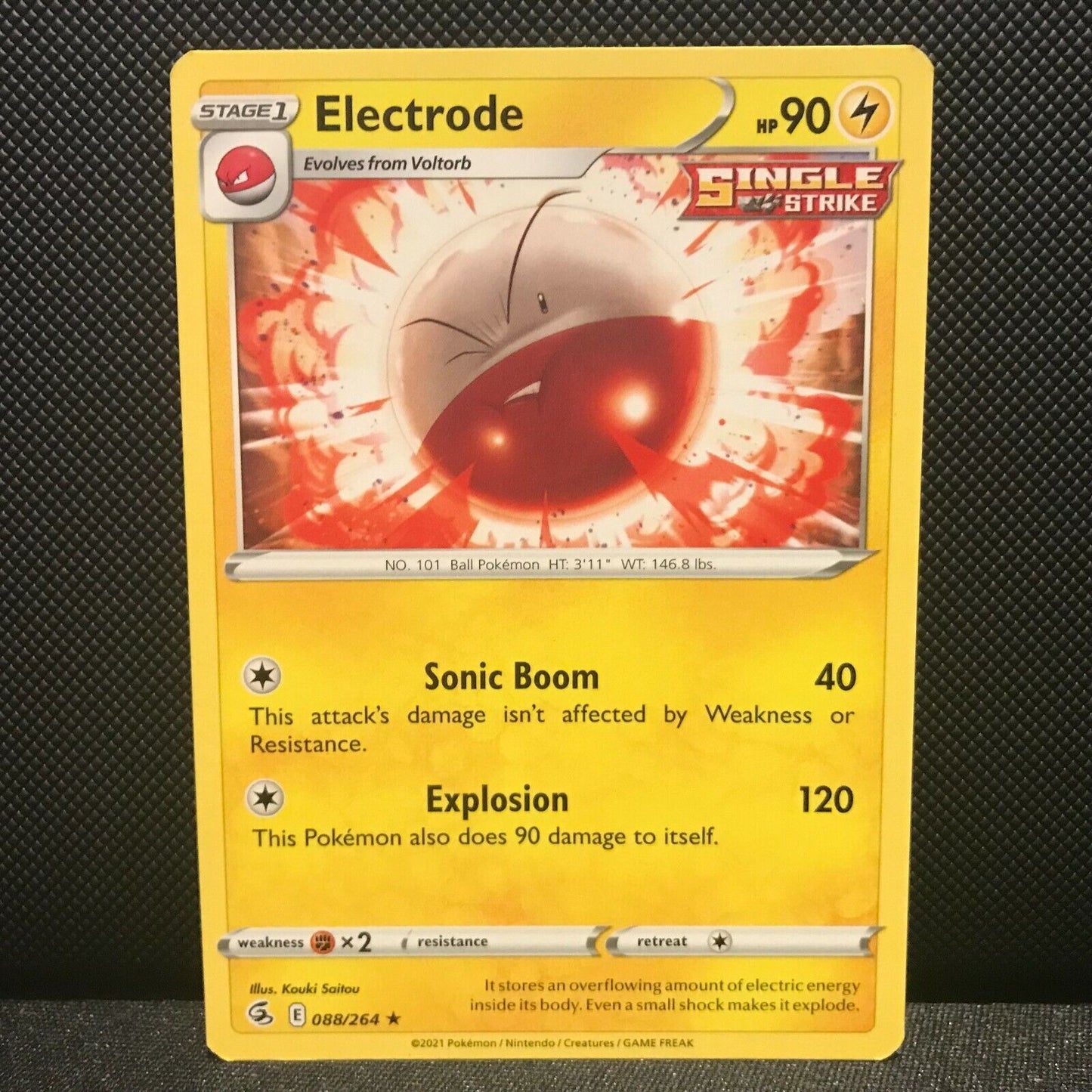 Electrode 88/264 - Fusion Strike Pokemon Card - NM/Mint