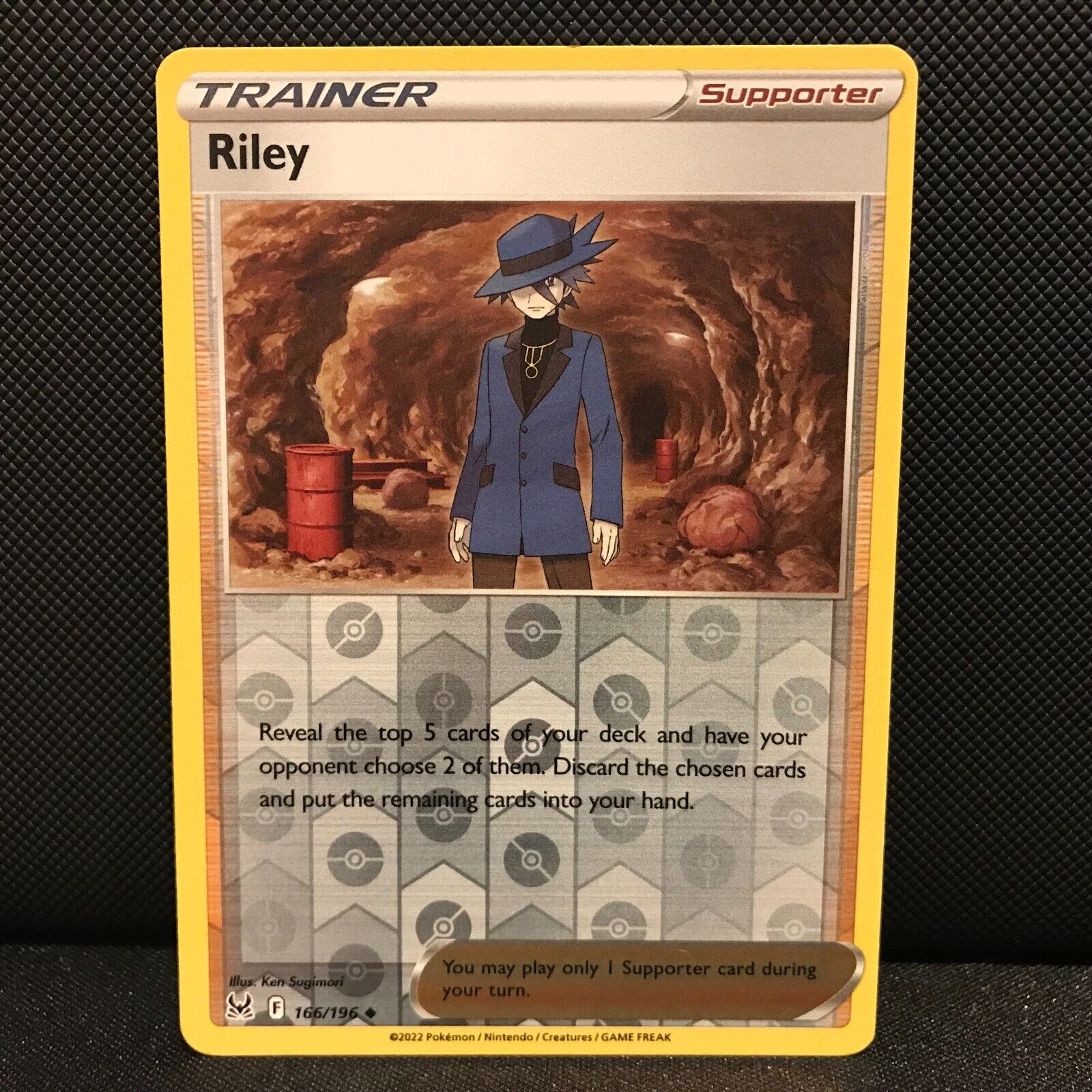 Riley Reverse Holo 166/196 - Lost Origin Pokemon Card - NM/Mint