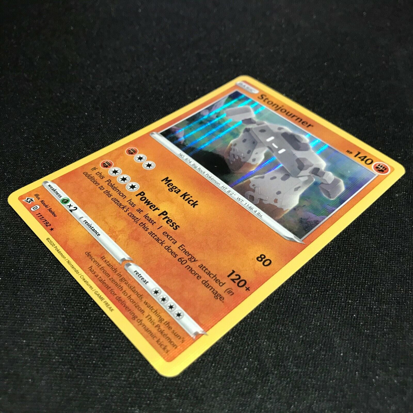 Stonjourner Holo 111/192 - Sword & Shield Rebel Clash Pokemon Card - NM/Mint