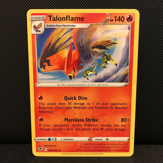 Talonflame 29/195 - Silver Tempest Pokemon Card - NM/Mint