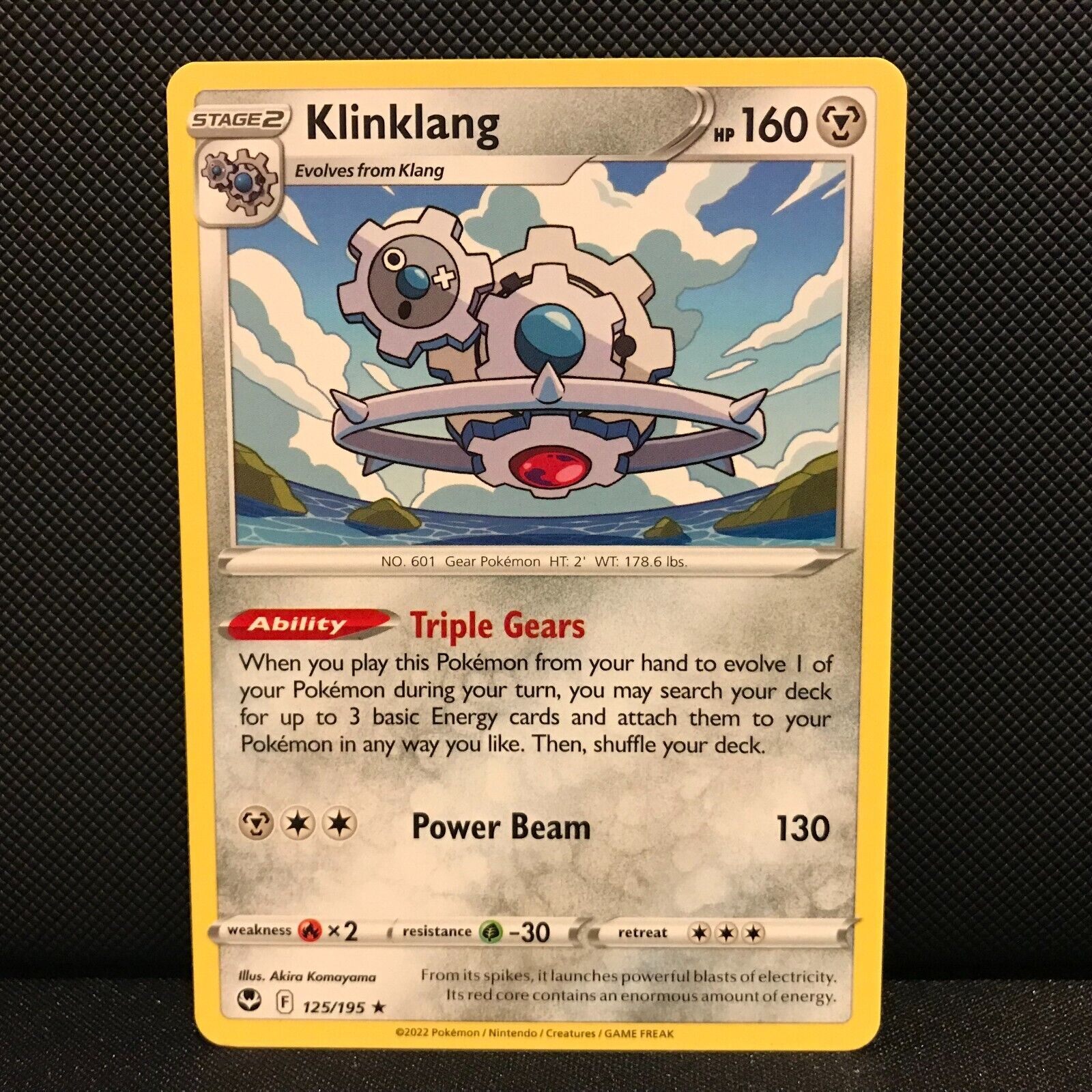 Klinklang 125/195 - Silver Tempest Pokemon Card - NM/Mint