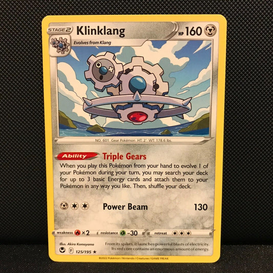 Klinklang 125/195 - Silver Tempest Pokemon Card - NM/Mint