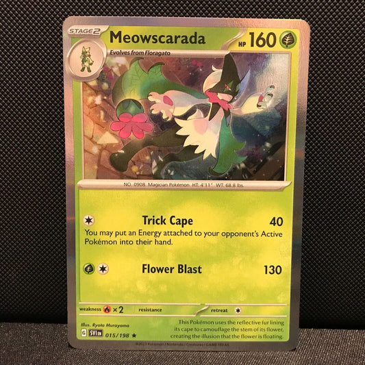 Meowscarada Holo 015/198 - SV1EN Base Set Pokemon Card - NM/Mint