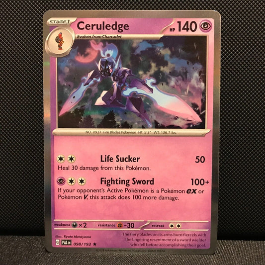 Ceruledge Holo 098/193 - SV2 Paldea Evolved Pokemon Card - NM/Mint