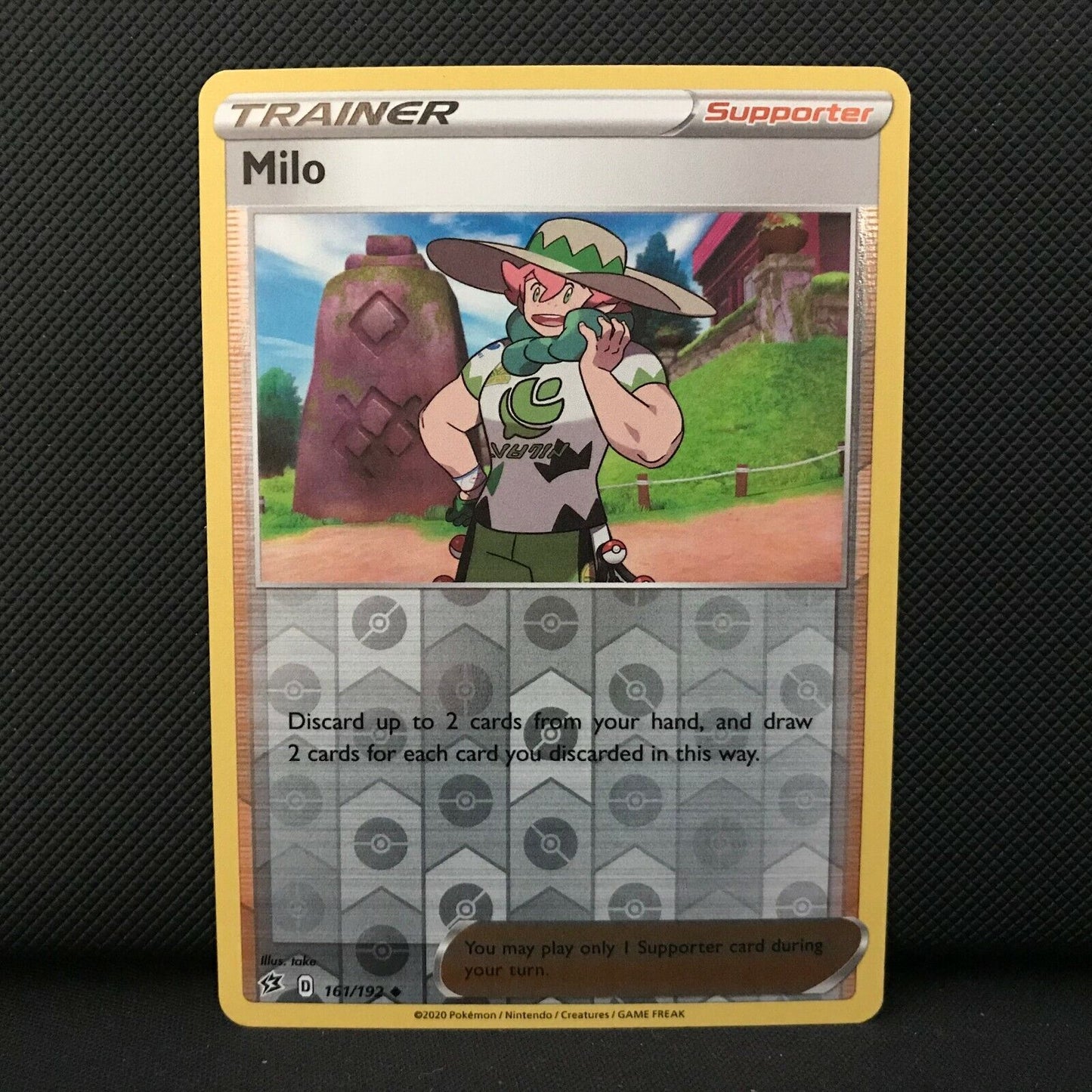 Milo Reverse Holo 161/192 - Sword & Shield Rebel Clash Pokemon Card - NM/Mint