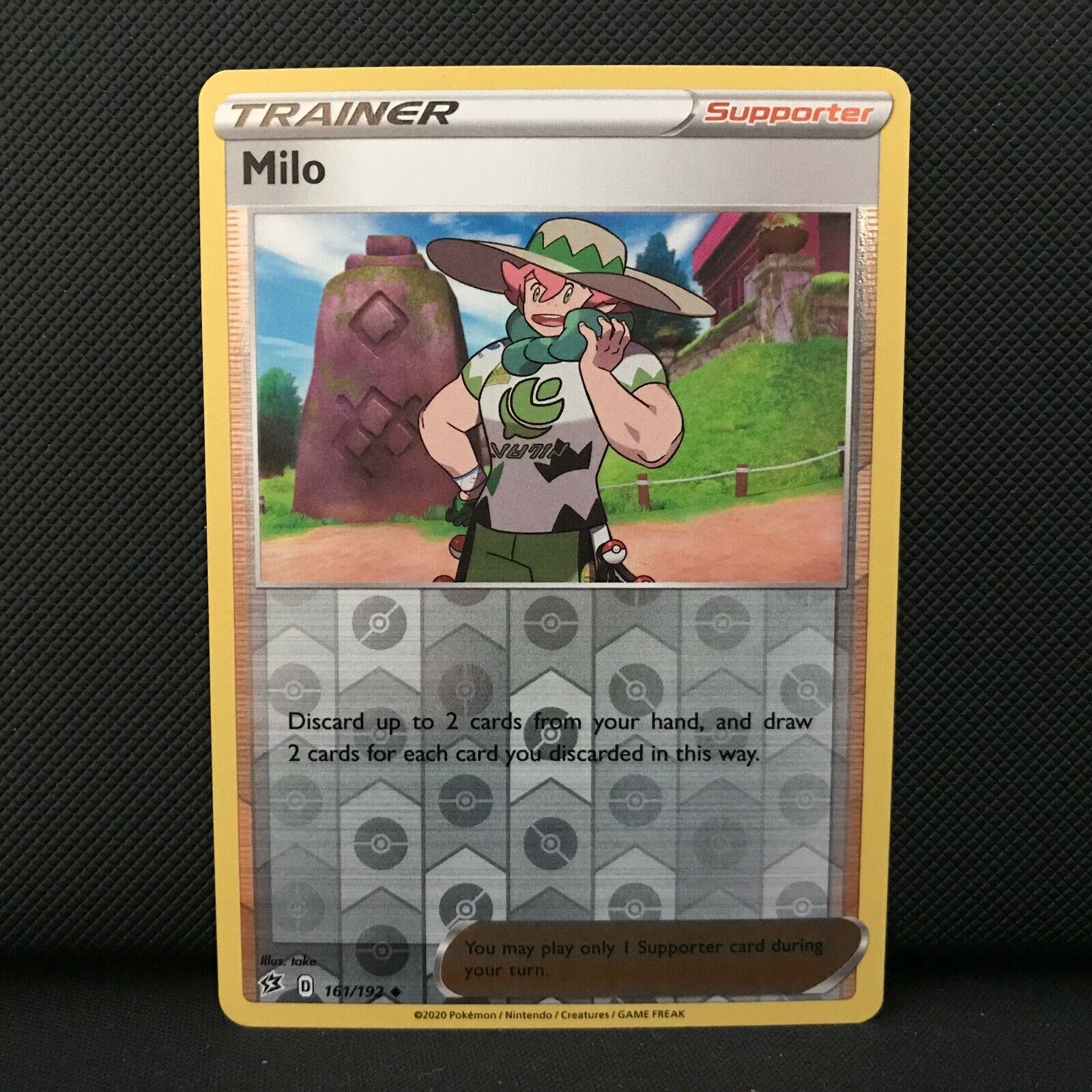 Milo Reverse Holo 161/192 - Sword & Shield Rebel Clash Pokemon Card - NM/Mint