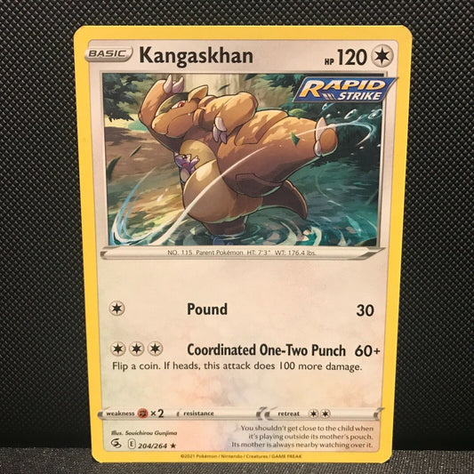 Kangaskhan 204/264 - Fusion Strike Pokemon Card - NM/Mint