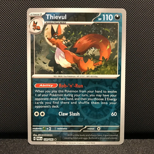 Thievul Reverse Holo 120/182 - Paradox Rift Pokemon Card - NM/Mint