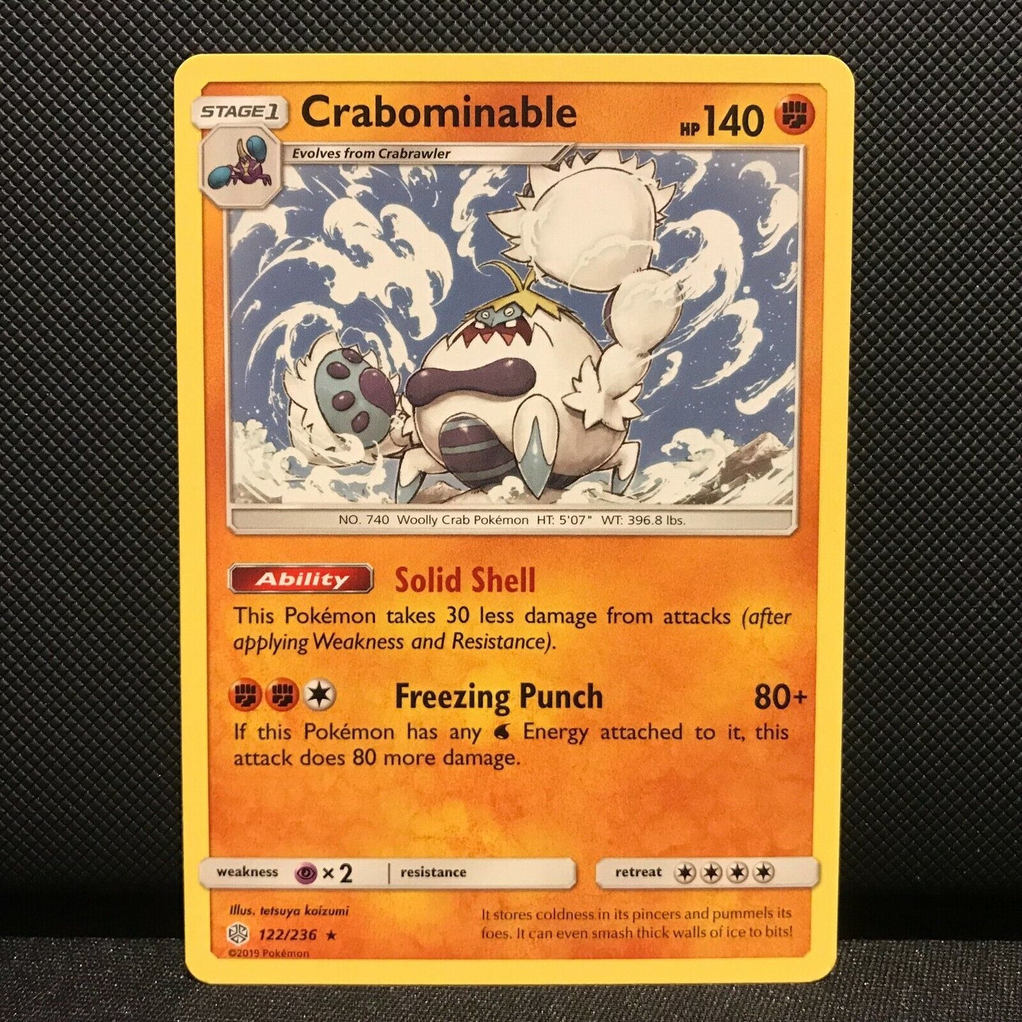 Craominable 122/236 - Cosmic Eclipse Pokemon Card - NM/Mint