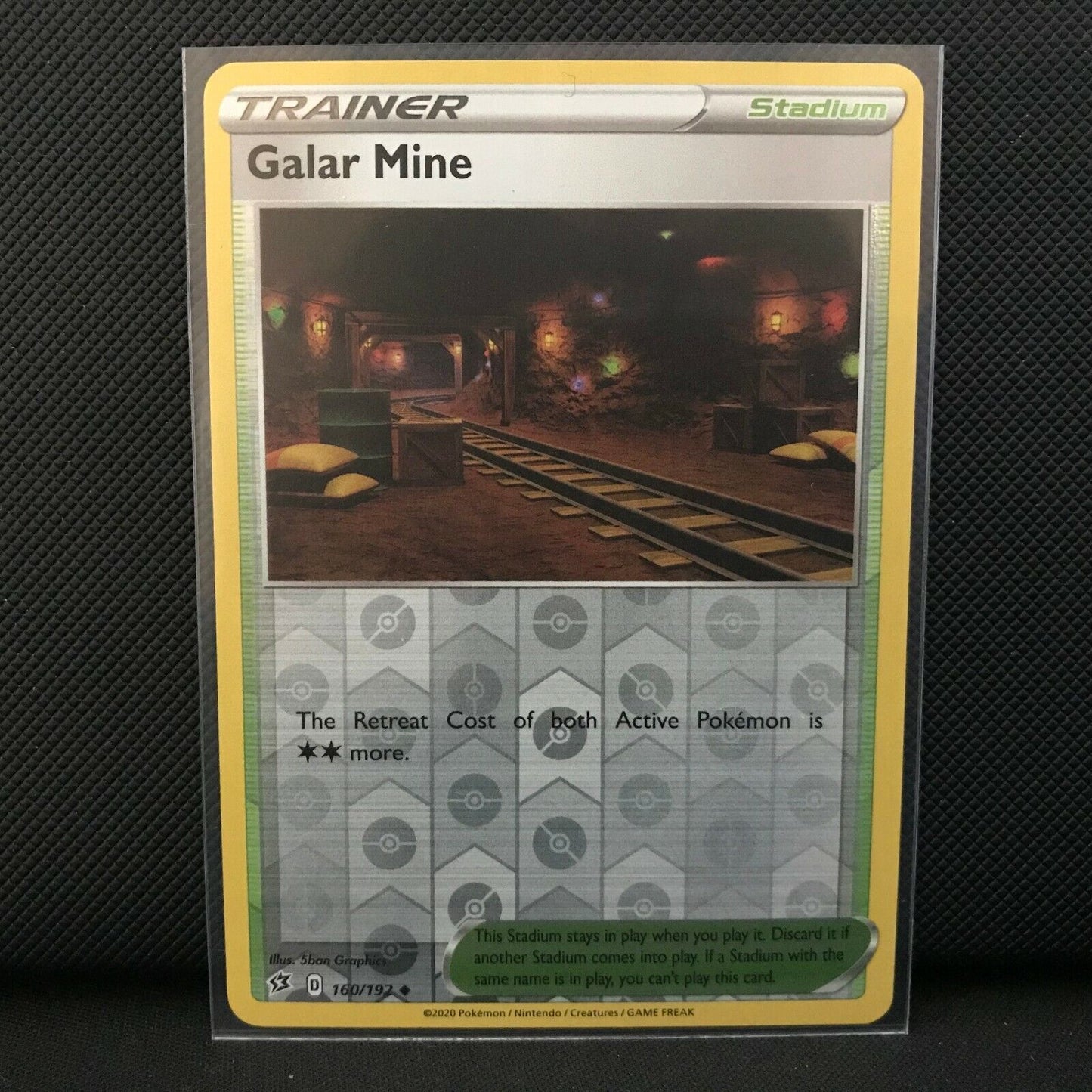 Galar Mine Reverse Holo 160/192 - Sword & Shield Rebel Clash Pokemon Card - Mint