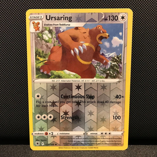 Ursaring Reverse Holo 123/189 - Astral Radiance Pokemon Card - NM/Mint