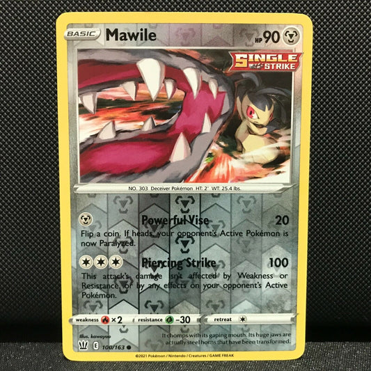 Mawile Reverse Holo 100/163 - Battle Styles Pokemon Card - NM/Mint