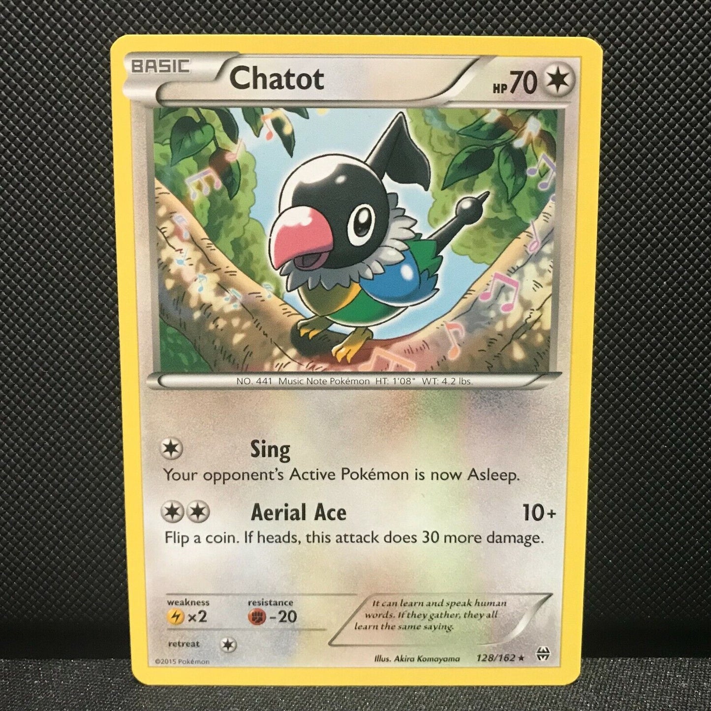 Chatot 128/162 - XY Breakthrough Pokemon Card - NM/Mint