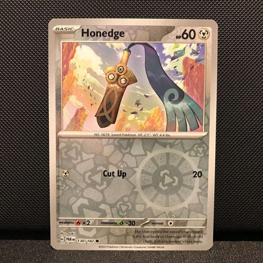 Honedge Reverse Holo 130/182 - Paradox Rift Pokemon Card - NM/Mint