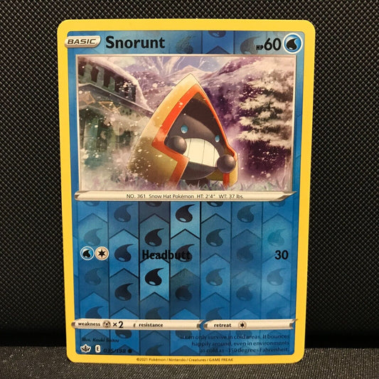 Snorunt Reverse Holo 35/198 - Chilling Reign Pokemon Card - NM/Mint