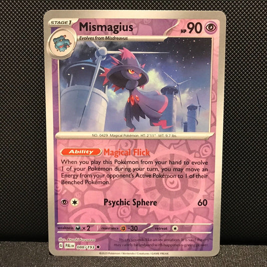Mismagius Reverse Holo 088/193 - SV2 Paldea Evolved Pokemon Card - NM/Mint