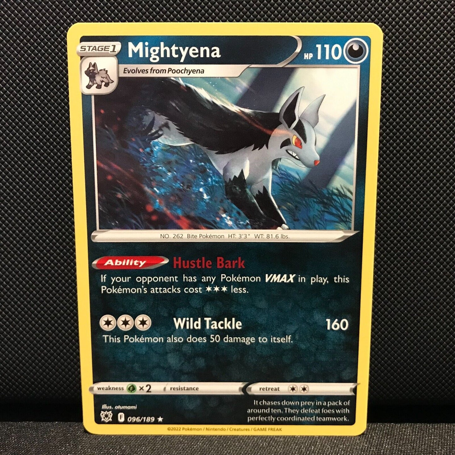 Mightyena 96/189 - Astral Radiance Pokemon Card - NM/Mint