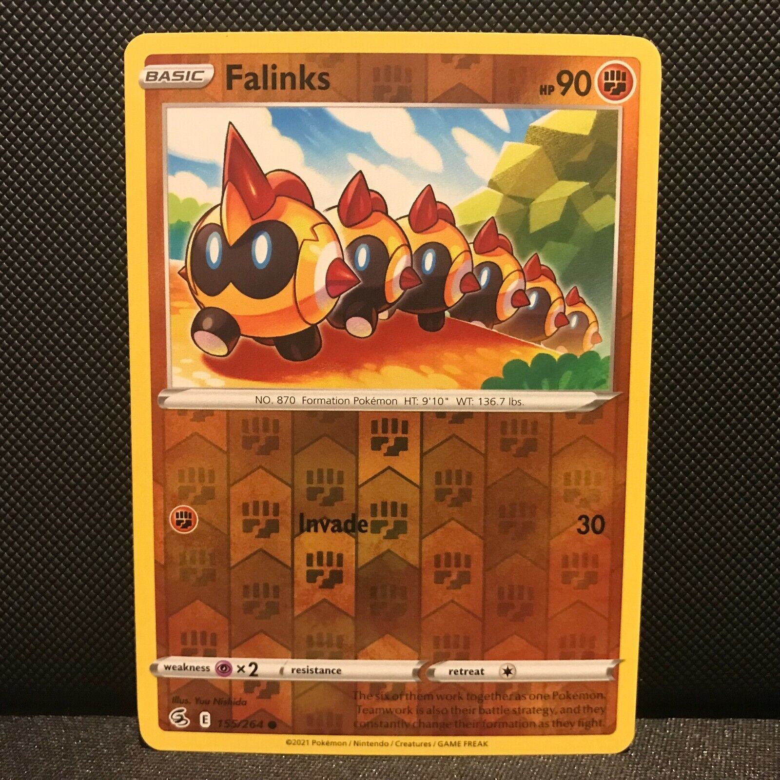 Falinks Reverse Holo 155/264 - Fusion Strike Pokemon Card - NM/Mint