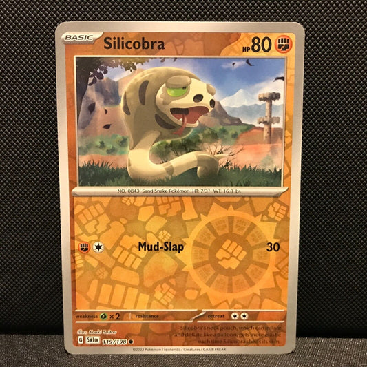 Silicobra Reverse Holo 119/198 - SV1EN Base Set Pokemon Card - NM/Mint