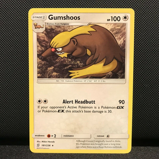 Gumshoos 181/236 - Unified Minds Pokemon Card - NM/Mint