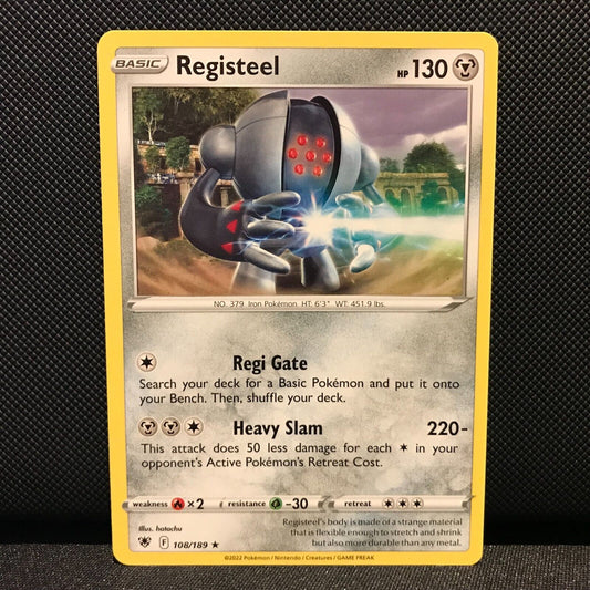 Registeel 108/189 - Astral Radiance Pokemon Card - NM/Mint