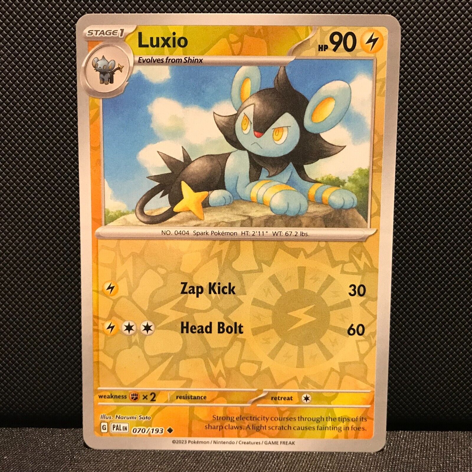 Luxio Reverse Holo 070/193 - SV2 Paldea Evolved Pokemon Card - NM/Mint