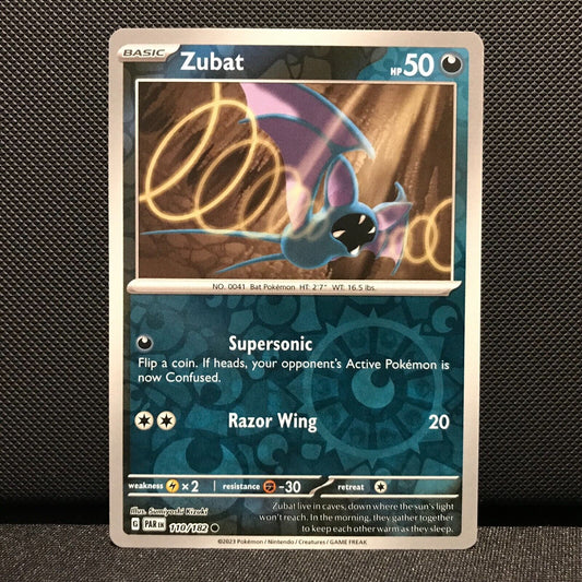 Zubat Reverse Holo 110/182 - Paradox Rift Pokemon Card - NM/Mint