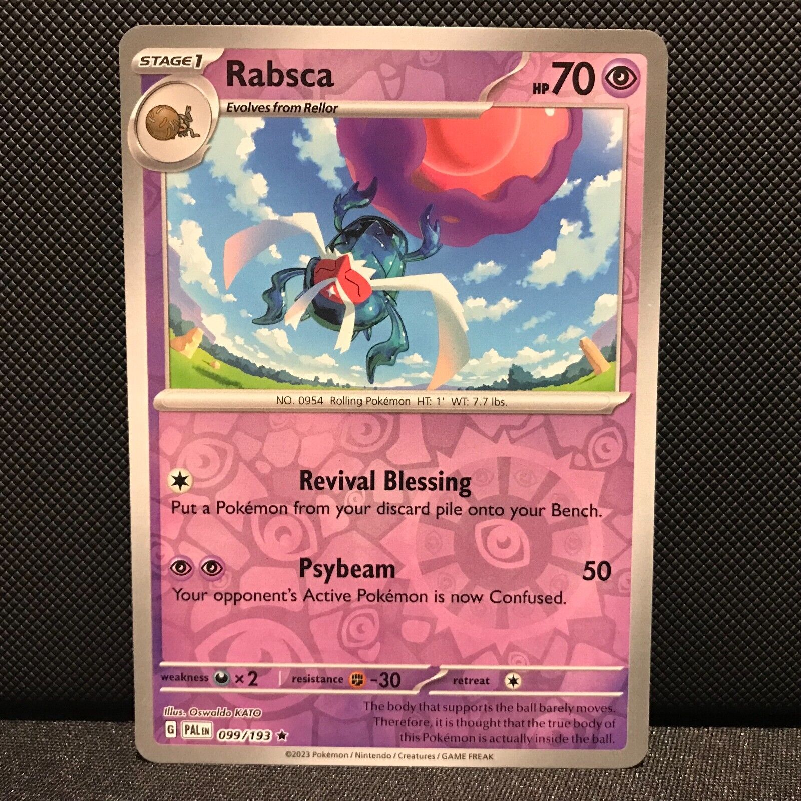 Rabsca Reverse Holo 099/193 - SV2 Paldea Evolved Pokemon Card - NM/Mint