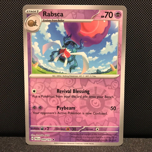 Rabsca Reverse Holo 099/193 - SV2 Paldea Evolved Pokemon Card - NM/Mint