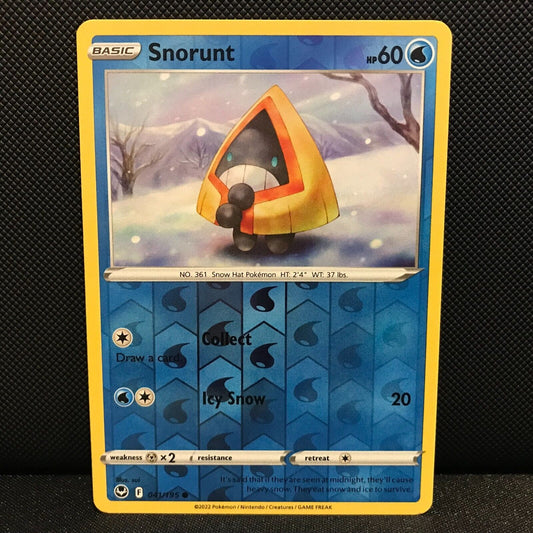 Snorunt Reverse Holo 41/195 - Silver Tempest Pokemon Card - NM/Mint