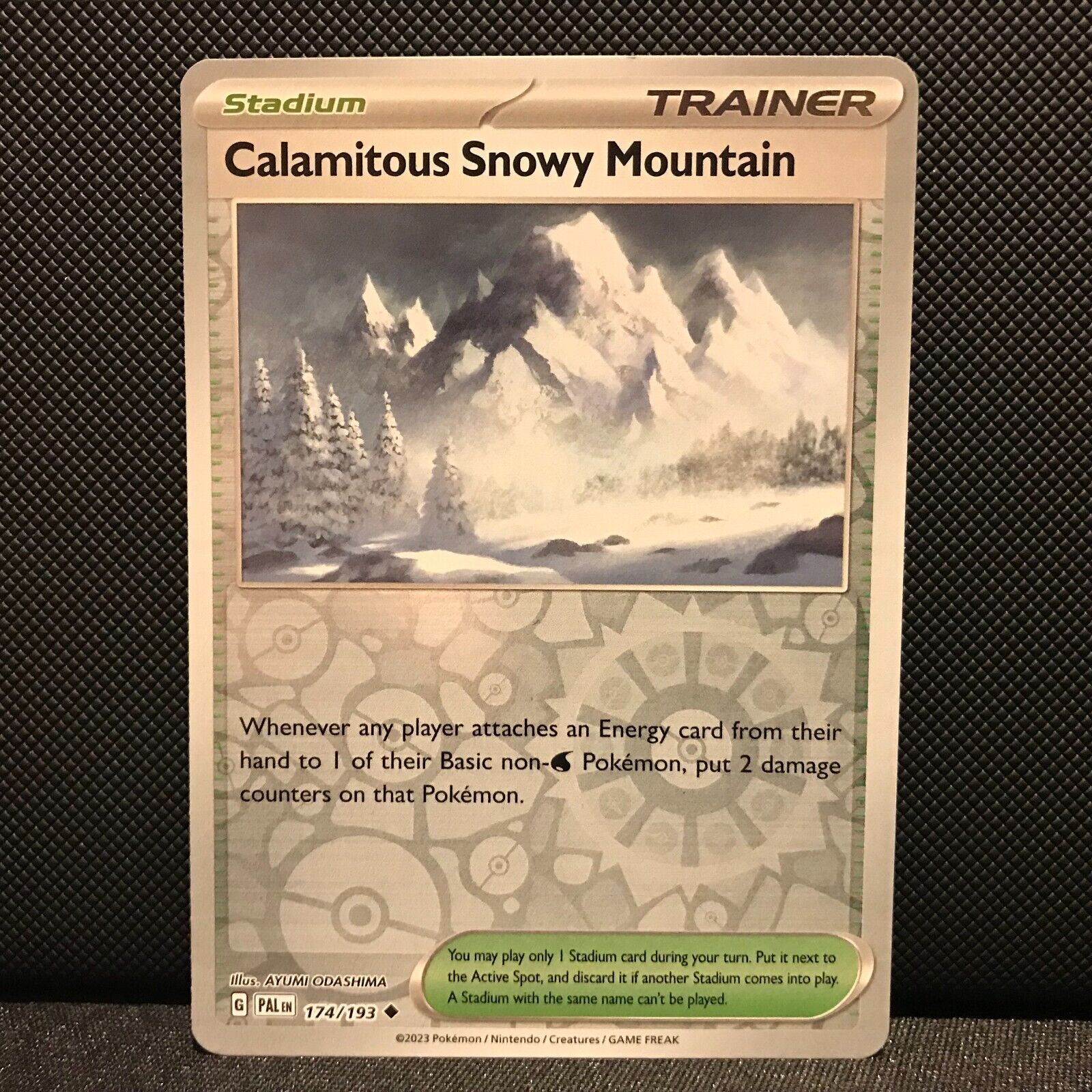 Calamitous Snowy Mt. Reverse Holo 174/193 - SV2 Paldea Evolved Pokemon Card - NM