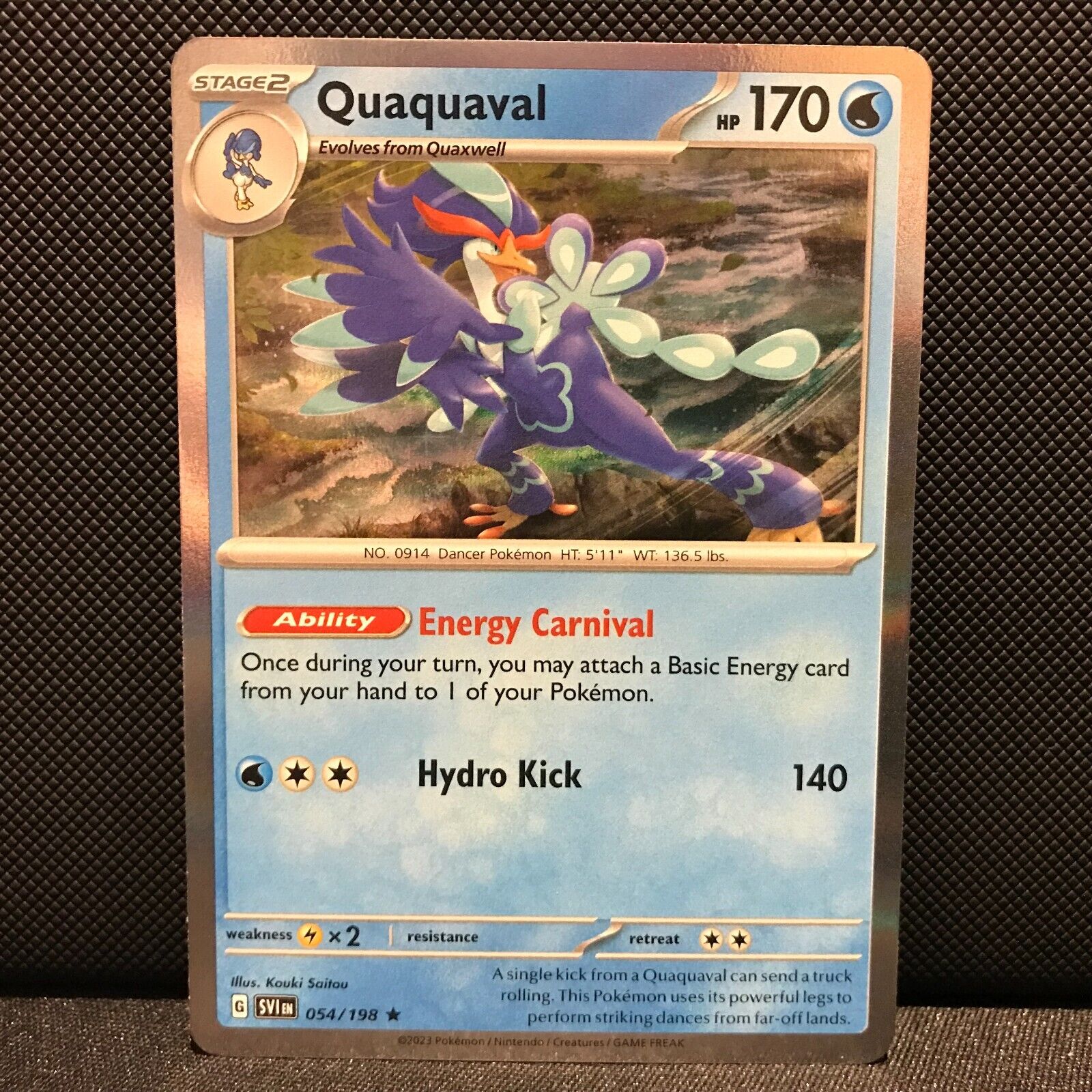 Quaquaval Holo 054/198 - SV1EN Base Set Pokemon Card - NM/Mint