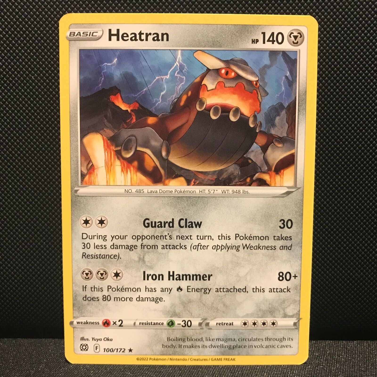 Heatram 100/172 - Brilliant Stars Pokemon Card - NM/Mint