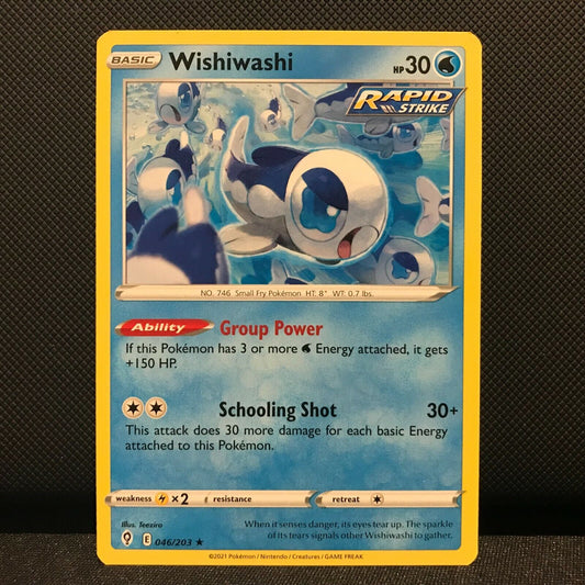 Wishiwashi 46/203 - Evolving Skies Pokemon Card - NM/Mint