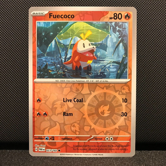 Fuecoco Reverse Holo 023/182 - Paradox Rift Pokemon Card - NM/Mint