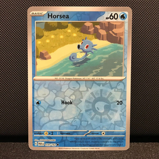 Horsea Reverse Holo 030/182 - Paradox Rift Pokemon Card - NM/Mint