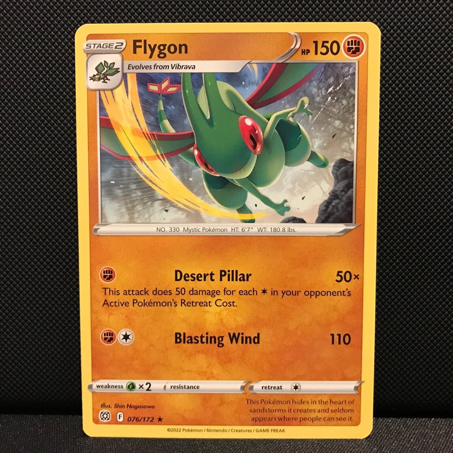 Flygon 76/172 - Brilliant Stars Pokemon Card - NM/Mint