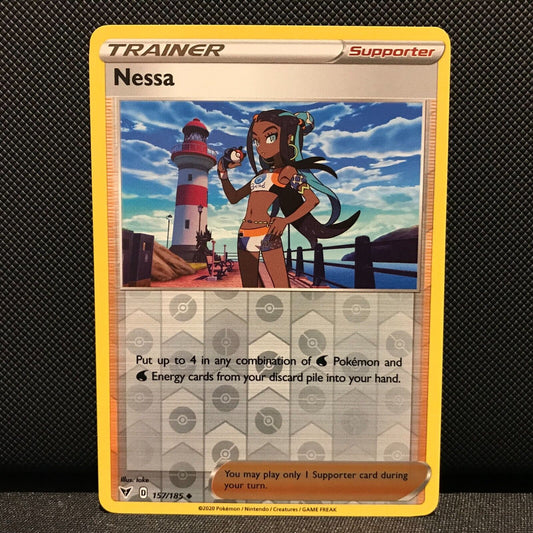 Nessa Reverse Holo 157/185 - Vivid Voltage Pokemon Card - NM/Mint