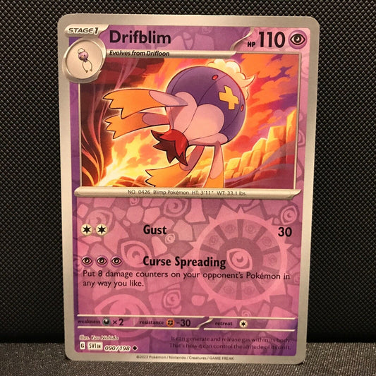 Drifblim Reverse Holo 090/198 - SV1EN Base Set Pokemon Card - NM/Mint