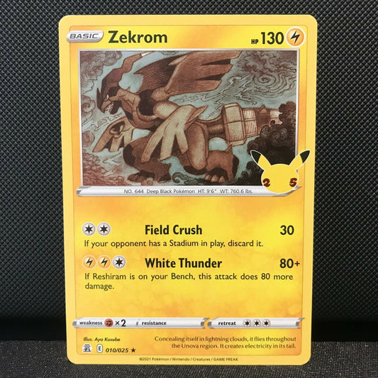 Zekrom 010/025 - Celebrations Pokemon Card - NM/Mint