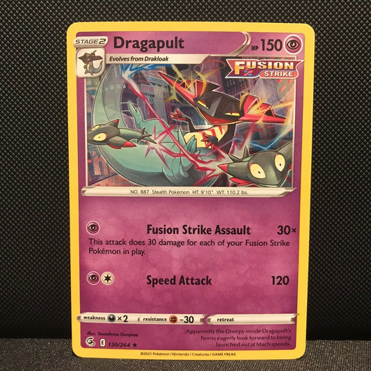 Dragapult Holo 130/264 - Fusion Strike Pokemon Card - NM/Mint
