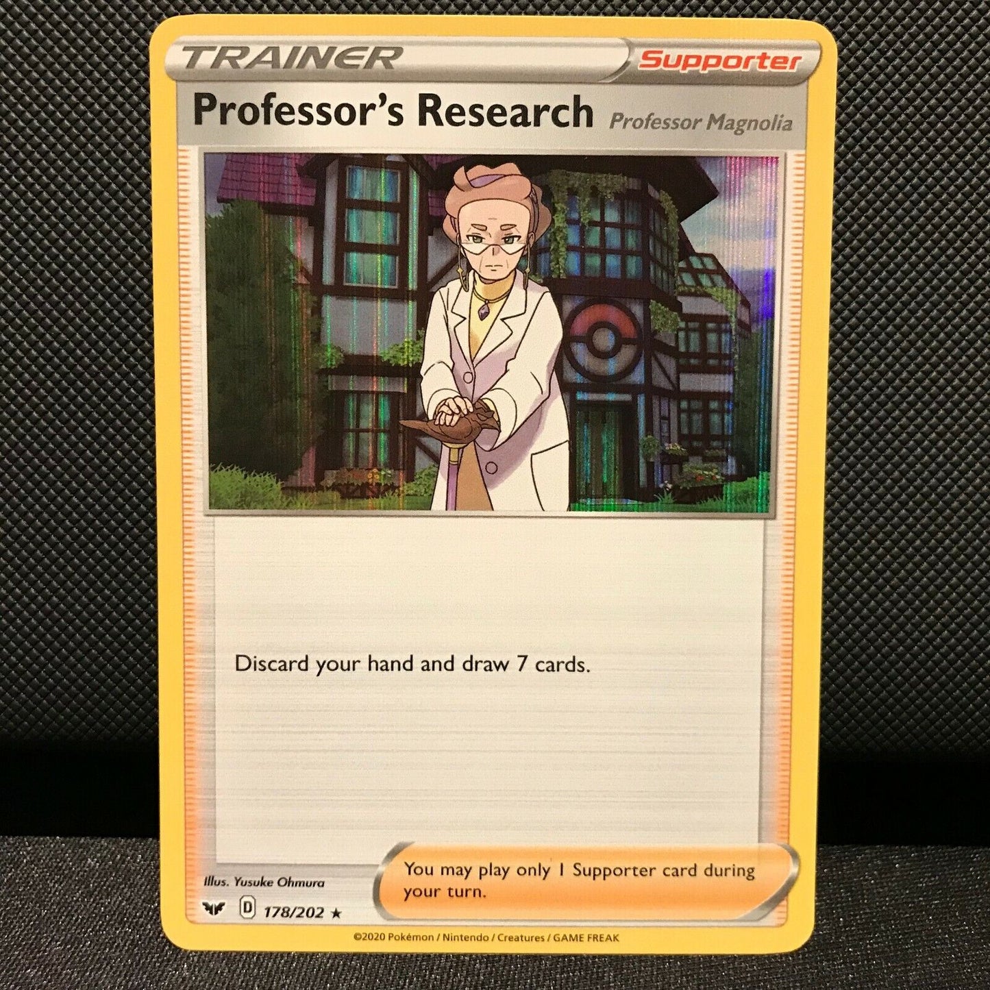 Professor's Research 178/202 - Sword & Shield Base Set Pokemon Card - NM/Mint