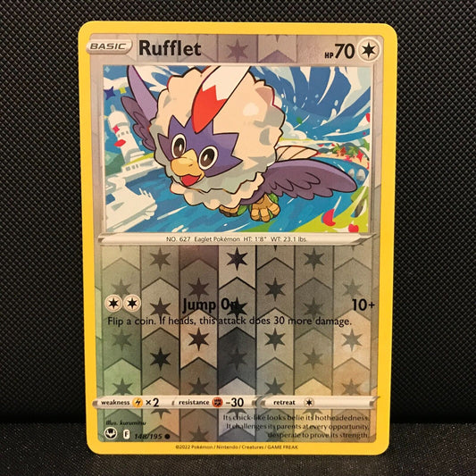 Rufflet Reverse Holo 148/195 - Silver Tempest Pokemon Card - NM/Mint